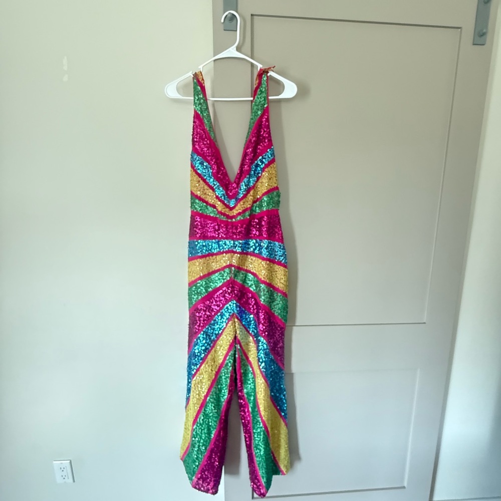 Nasty Gal sequin jumpsuit
